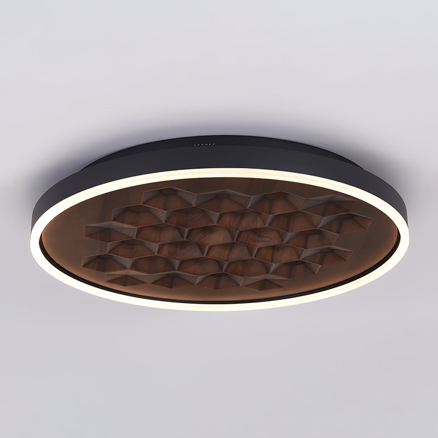 Cevynira Textured Bronze Flush Mount