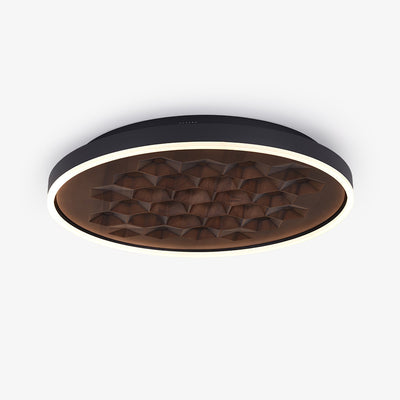 Cevynira Textured Bronze Flush Mount