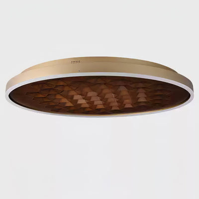 Cevynira Textured Bronze Flush Mount