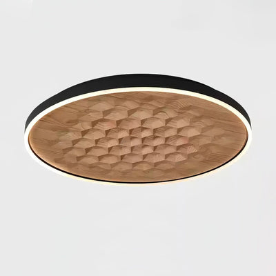 Cevynira Textured Bronze Flush Mount