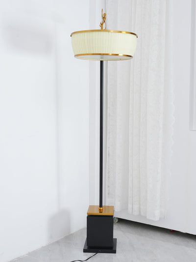 Kenneth Modern Fabric Floor Lamp - Neutral Decor