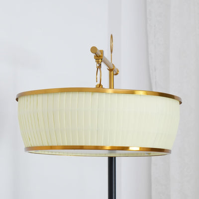 Kenneth Modern Fabric Floor Lamp - Neutral Decor