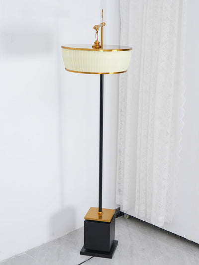 Kenneth Modern Fabric Floor Lamp - Neutral Decor