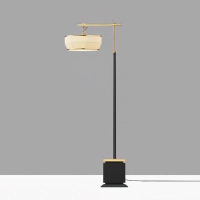 Kenneth Modern Fabric Floor Lamp - Neutral Decor