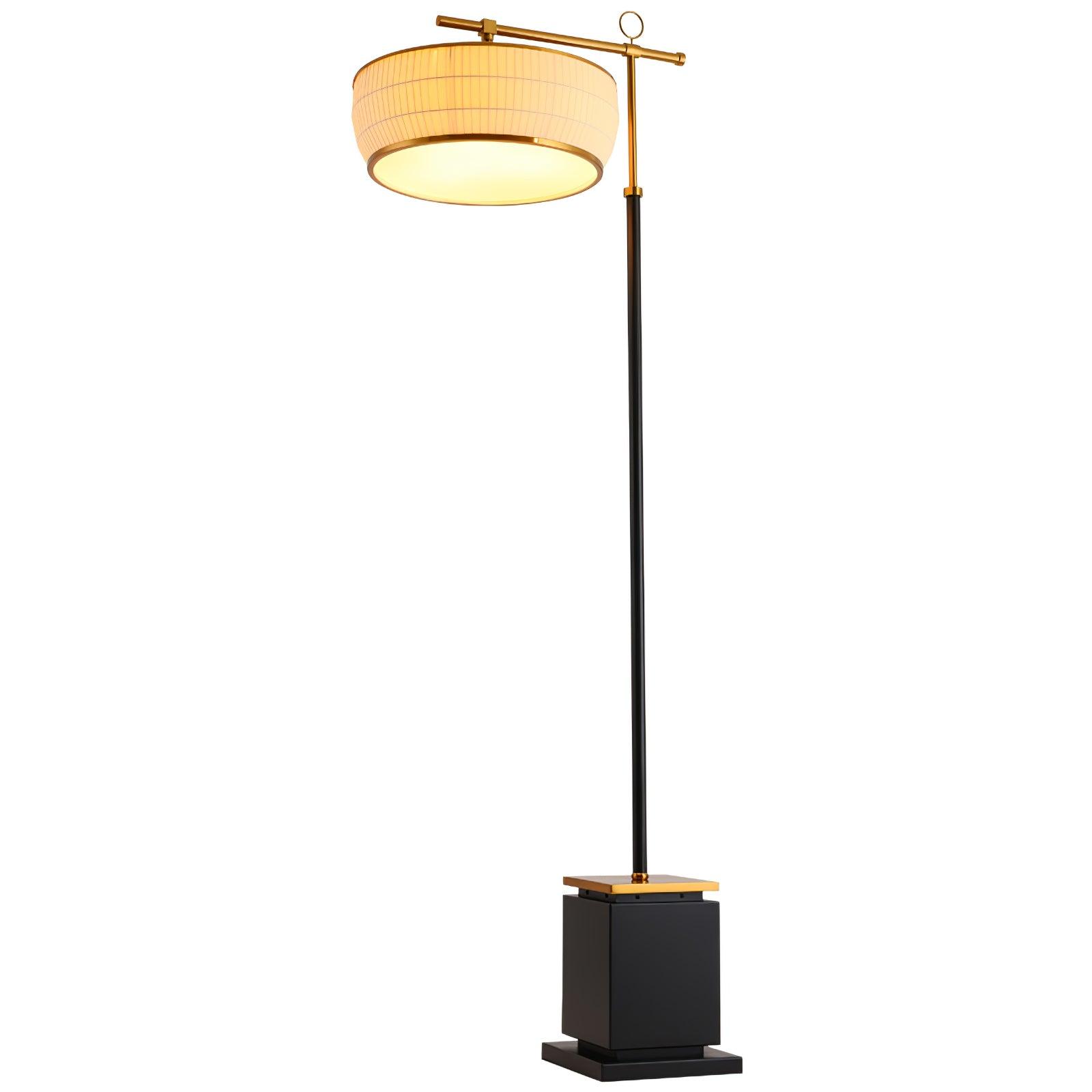 Kenneth Modern Fabric Floor Lamp - Neutral Decor