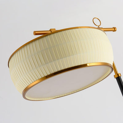 Kenneth Modern Fabric Floor Lamp - Neutral Decor