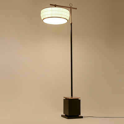 Kenneth Modern Fabric Floor Lamp - Neutral Decor