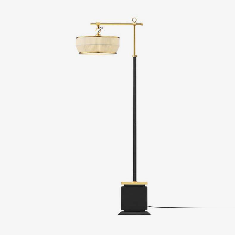 Kenneth Modern Fabric Floor Lamp - Neutral Decor