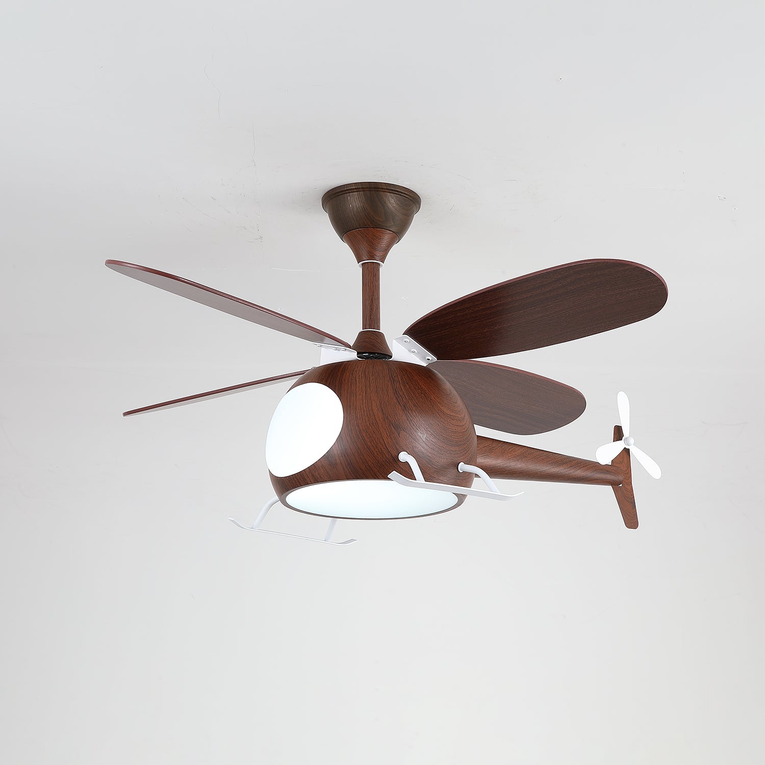 Aviara Modern Wood Ceiling Fan Light - Neutral Decor
