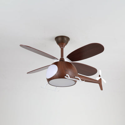 Aviara Modern Wood Ceiling Fan Light - Neutral Decor