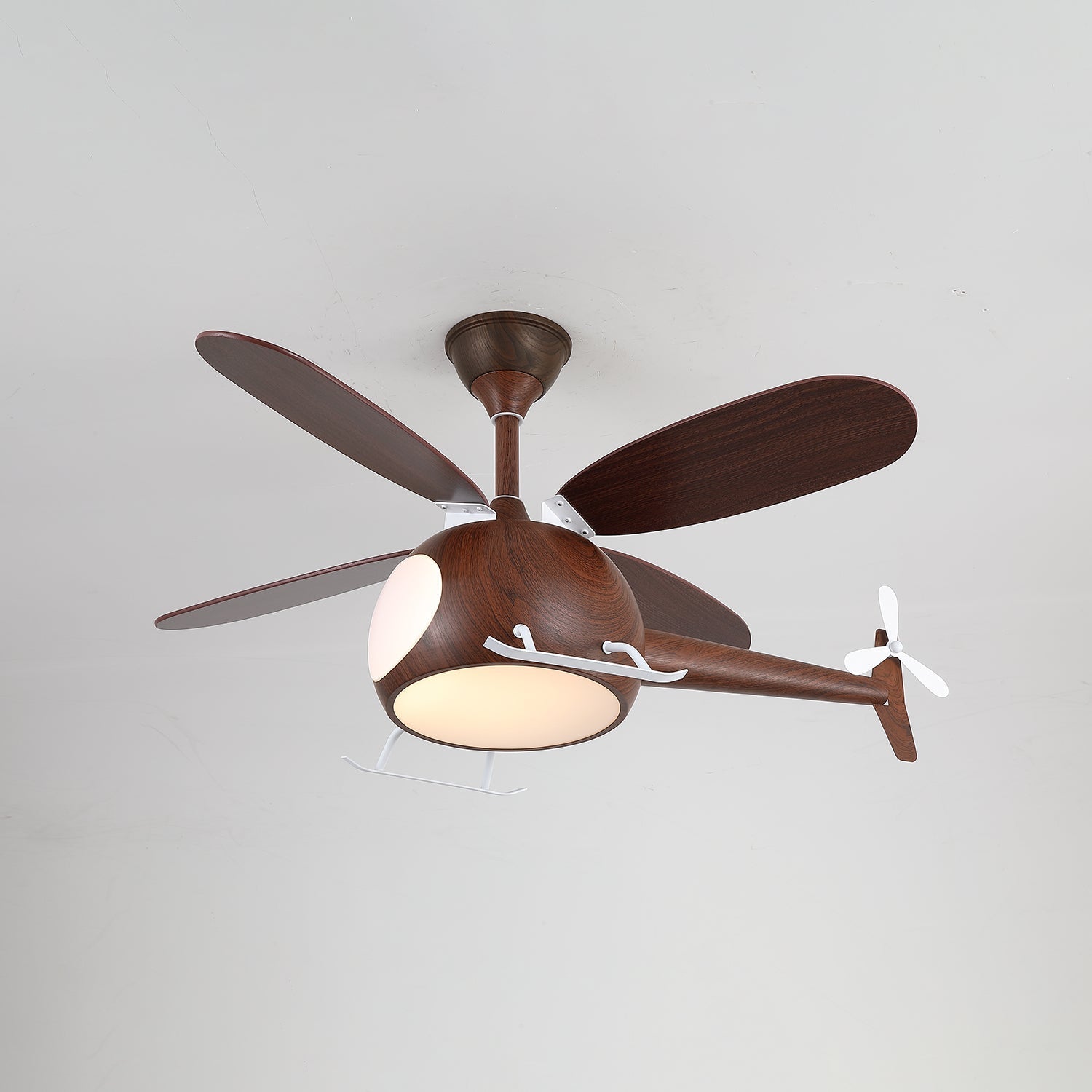 Aviara Modern Wood Ceiling Fan Light - Neutral Decor