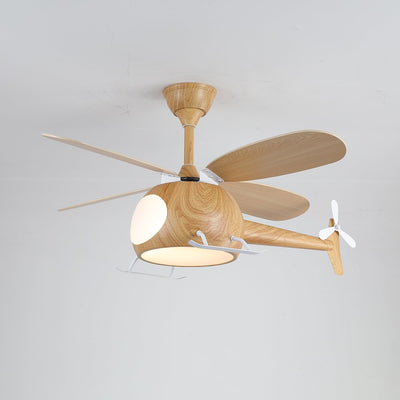 Aviara Modern Wood Ceiling Fan Light - Neutral Decor