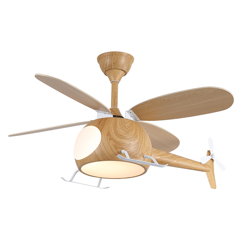 Aviara Modern Wood Ceiling Fan Light - Neutral Decor