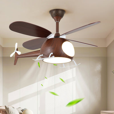 Aviara Modern Wood Ceiling Fan Light - Neutral Decor