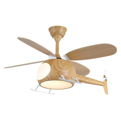 Aviara Modern Wood Ceiling Fan Light - Neutral Decor