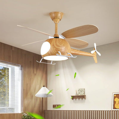 Aviara Modern Wood Ceiling Fan Light - Neutral Decor