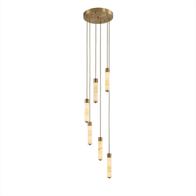 Harvenstone Alabaster Column Chandelier