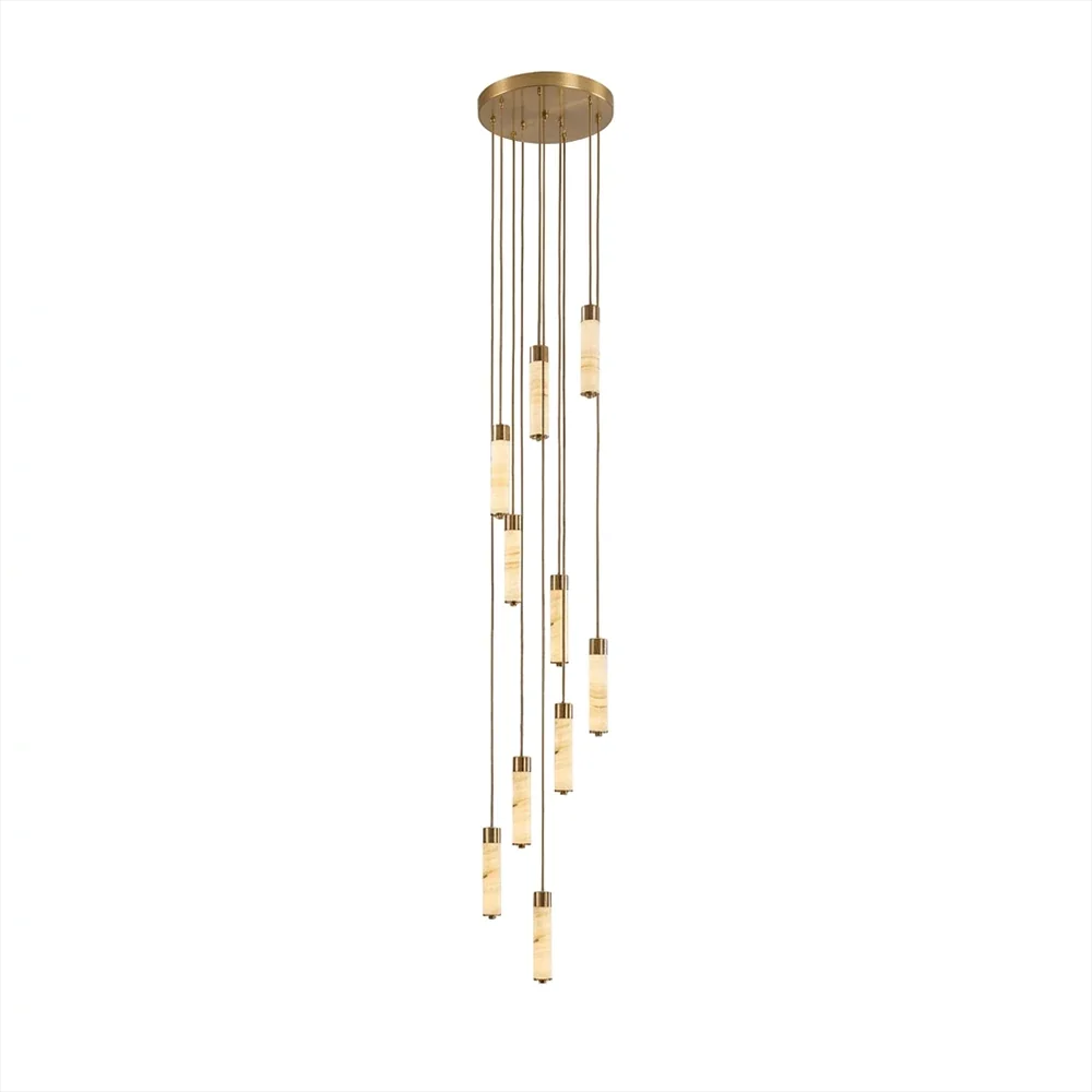 Harvenstone Alabaster Column Chandelier
