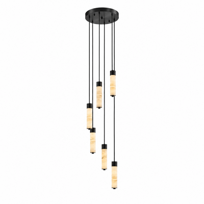 Harvenstone Alabaster Column Chandelier