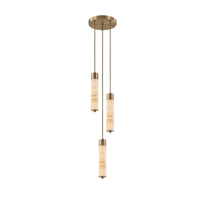Harvenstone Alabaster Column Chandelier
