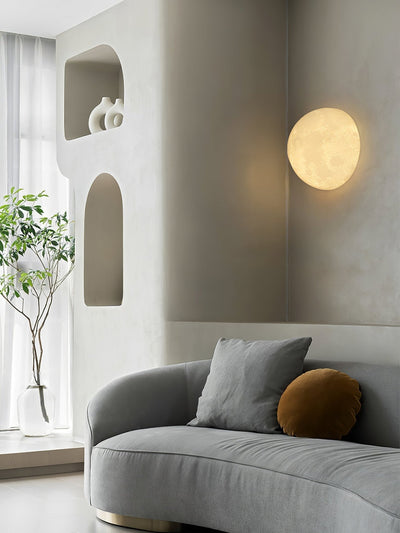 Olsolan Nordic Art Moon 3D Plastic Wall Lamp