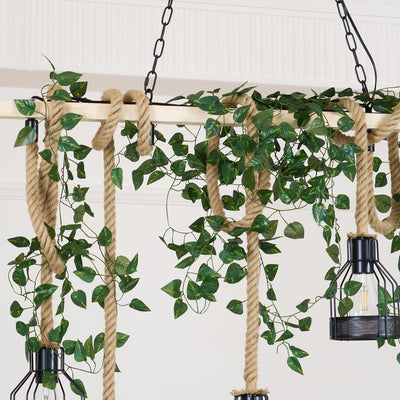 Arove Pendant Lamp Hemp Rope Industrial