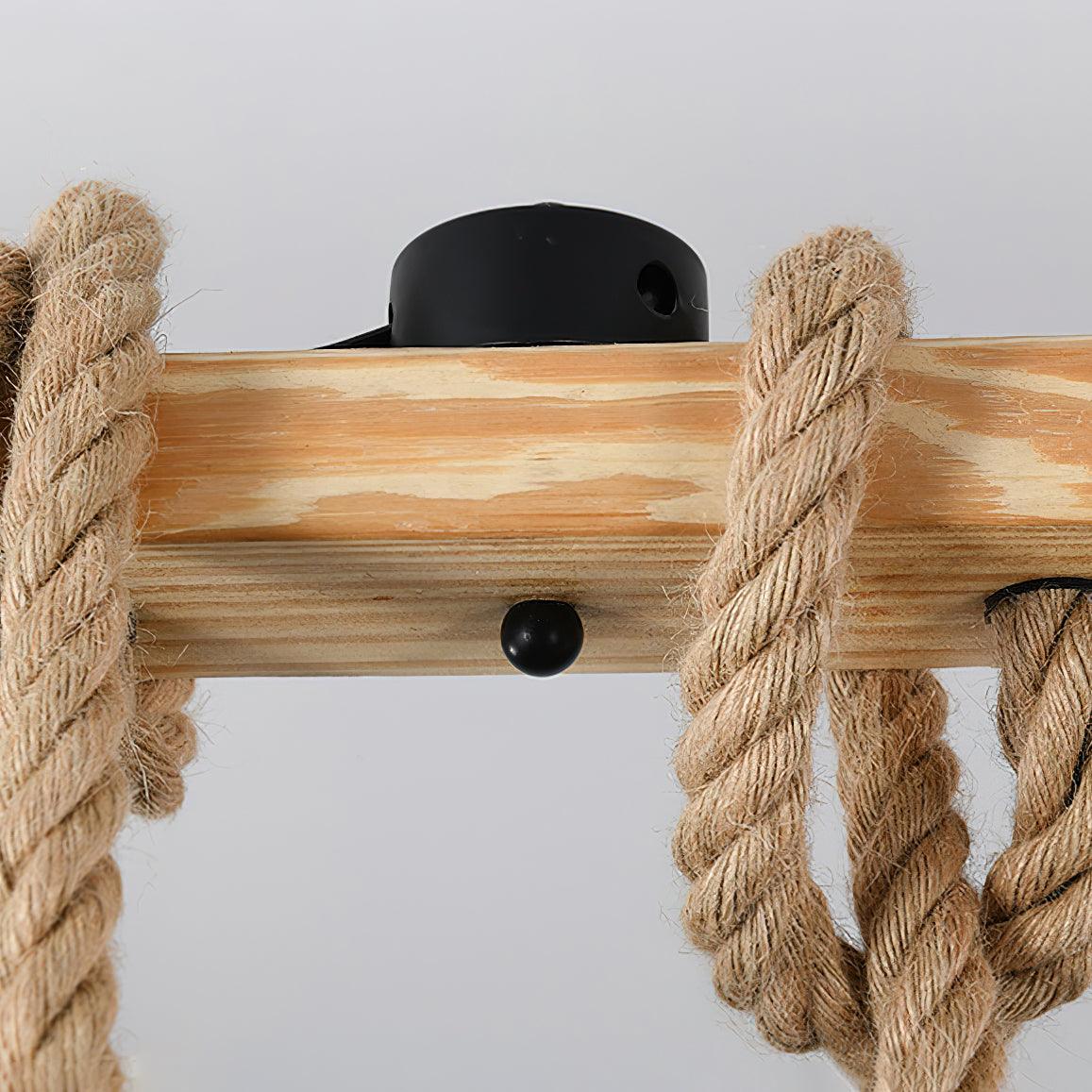 Arove Pendant Lamp Hemp Rope Industrial