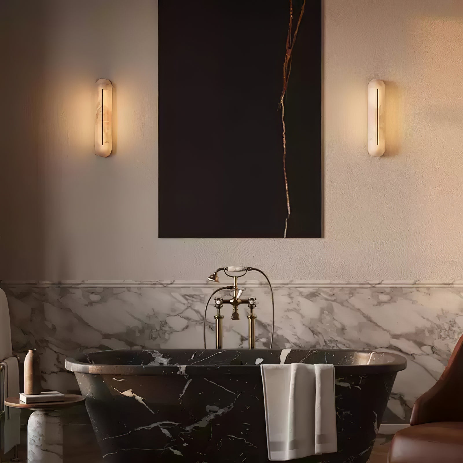 Armaryra Oblong Alabaster Wall Light