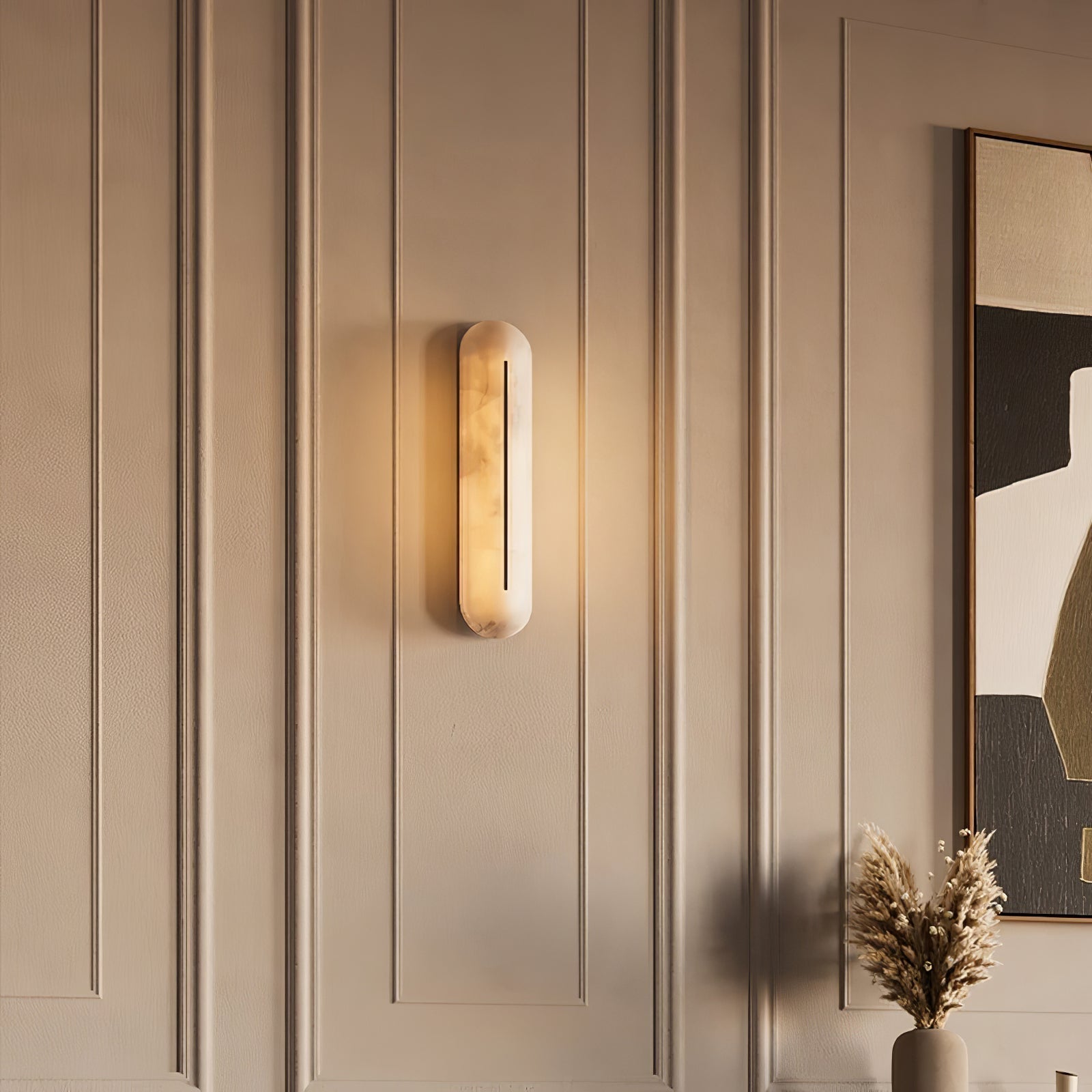 Armaryra Oblong Alabaster Wall Light
