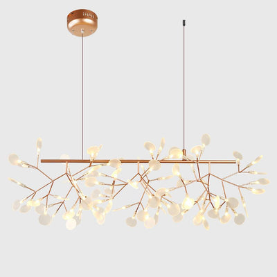 Auroreon Chandelier Rose Gold Firefly LED Branch