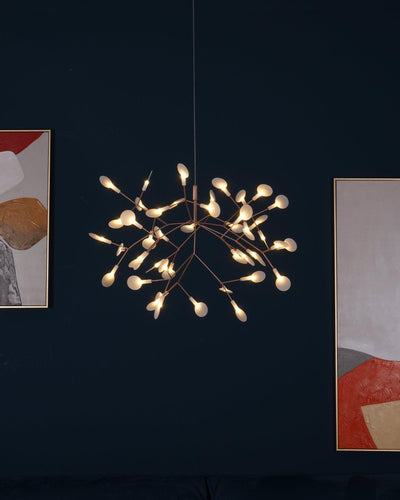 Auroreon Chandelier Rose Gold Firefly LED Branch