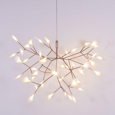 Auroreon Chandelier Rose Gold Firefly LED Branch