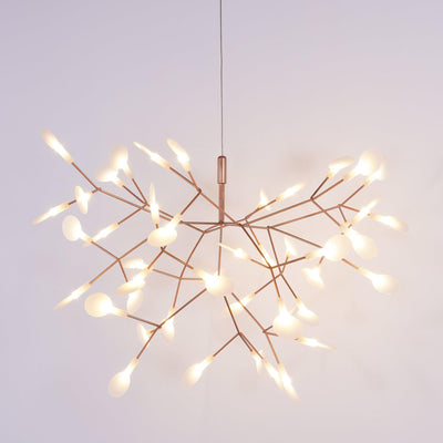 Auroreon Chandelier Rose Gold Firefly LED Branch