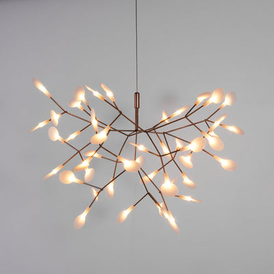 Auroreon Chandelier Rose Gold Firefly LED Branch