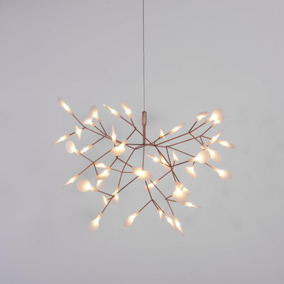Auroreon Chandelier Rose Gold Firefly LED Branch