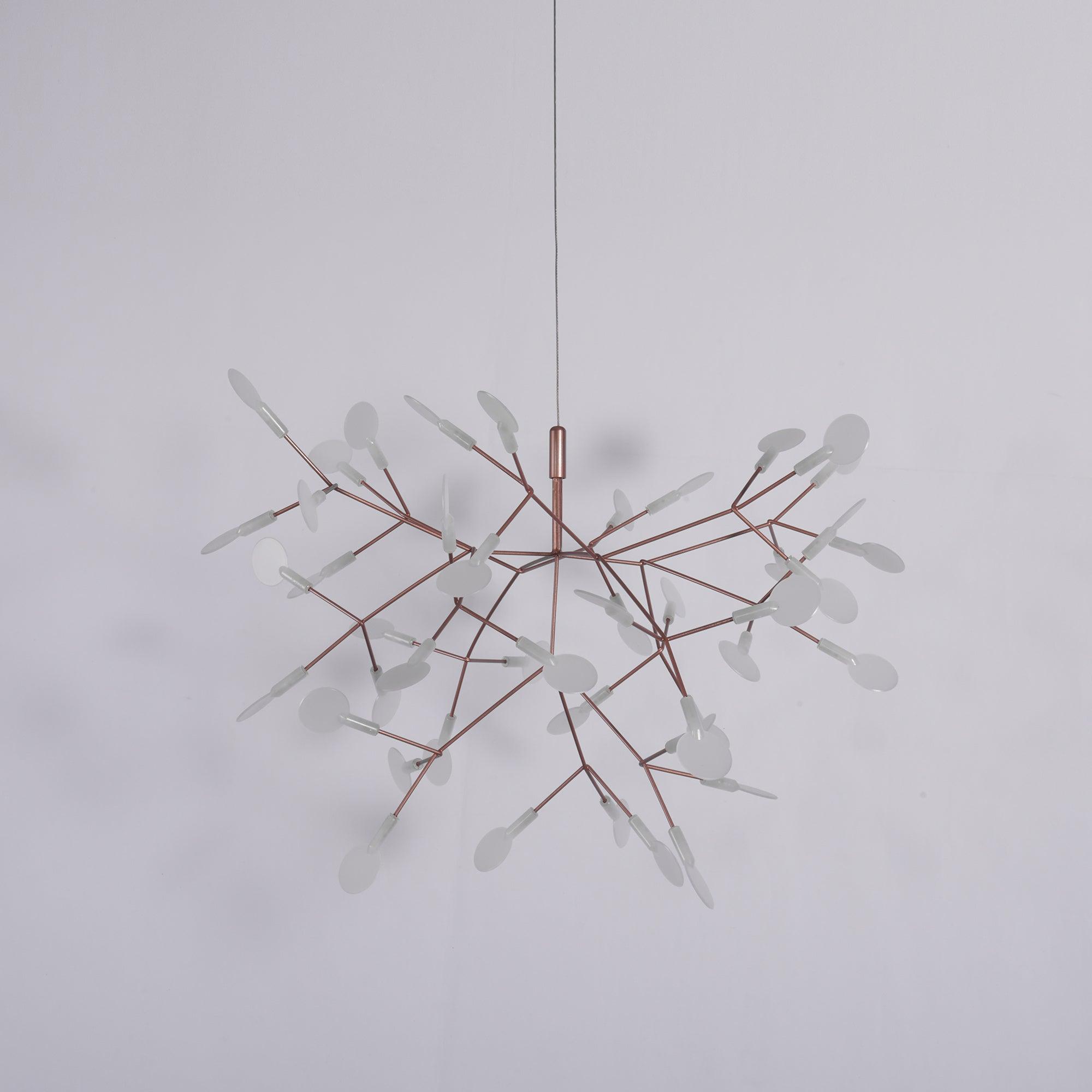 Auroreon Chandelier Rose Gold Firefly LED Branch