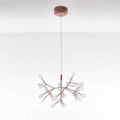 Auroreon Chandelier Rose Gold Firefly LED Branch