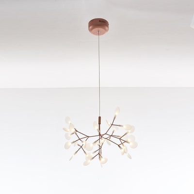 Auroreon Chandelier Rose Gold Firefly LED Branch