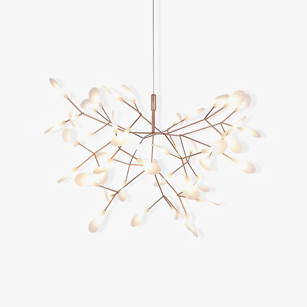 Auroreon Chandelier Rose Gold Firefly LED Branch