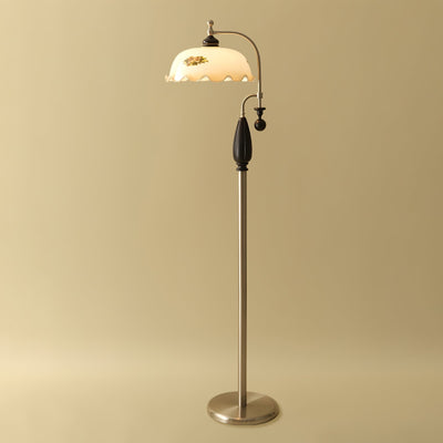Volorel Vintage Glass Floor Lamp