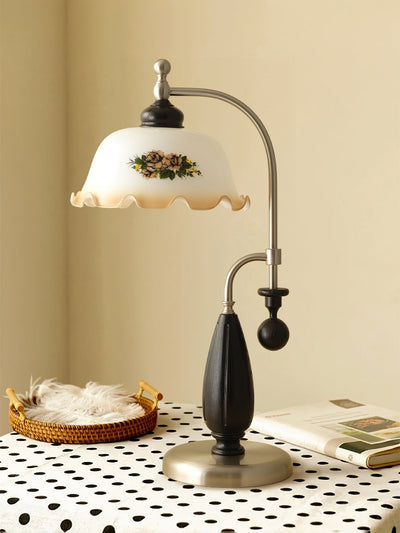 Sylorette Wood Vintage Table Lamp
