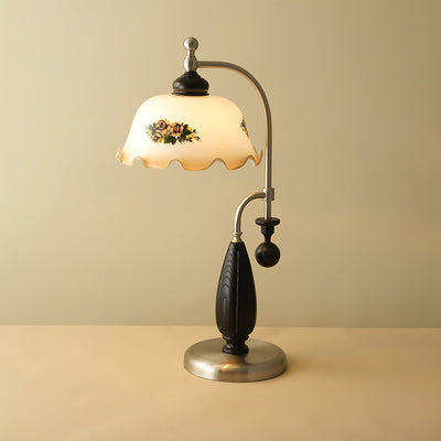 Sylorette Wood Vintage Table Lamp