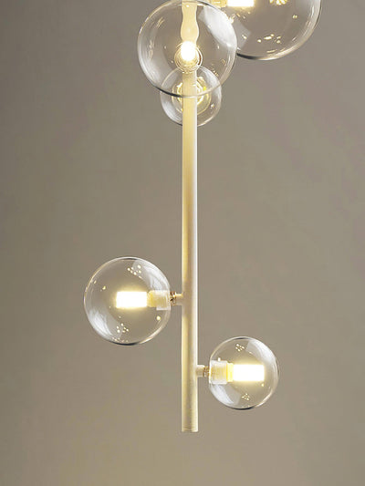 Celeina Pendant Light Brass Glass Cascading for Hallway