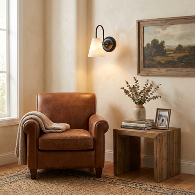 Yelmont Alabaster Wall Sconce