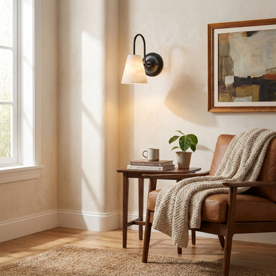 Yelmont Alabaster Wall Sconce