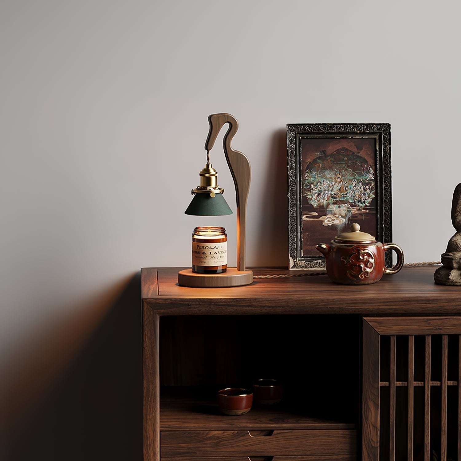 Cyn Wood Artistic Table Lamp