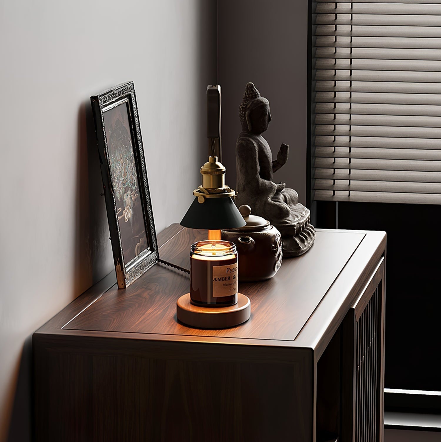 Cyn Wood Artistic Table Lamp