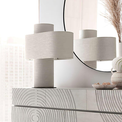Eurvenil Minimalist Fabric Desk Lamp
