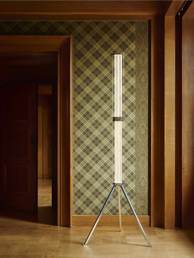 Thessan Hexagonal Glass Floor Lamp