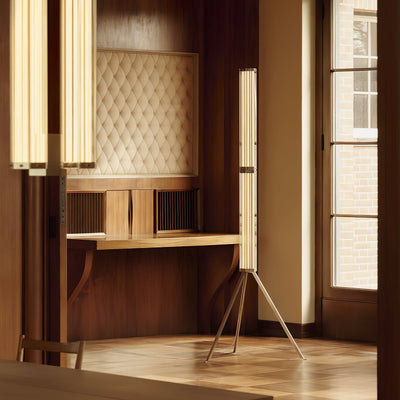 Thessan Hexagonal Glass Floor Lamp